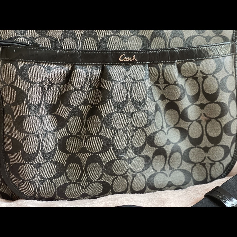 Coach Signature Messenger Diaper Laptop Tote Bag Gem